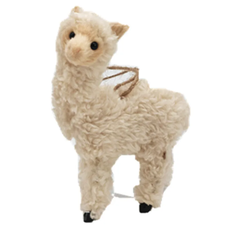 Custom New Cute Alpaca Doll Simulated Little Sheep Animal Ornaments Christmas Gift Llama Plush Toy For Kids