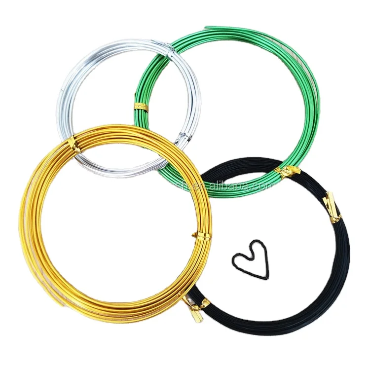 1,5 мм различные зарядное устройство для авто с контрастным алюминиевым ободком мягкий изготовления ювелирных изделий Ремесла провода анодированный алюминиевый провод для металла ремесла Сделай Сам