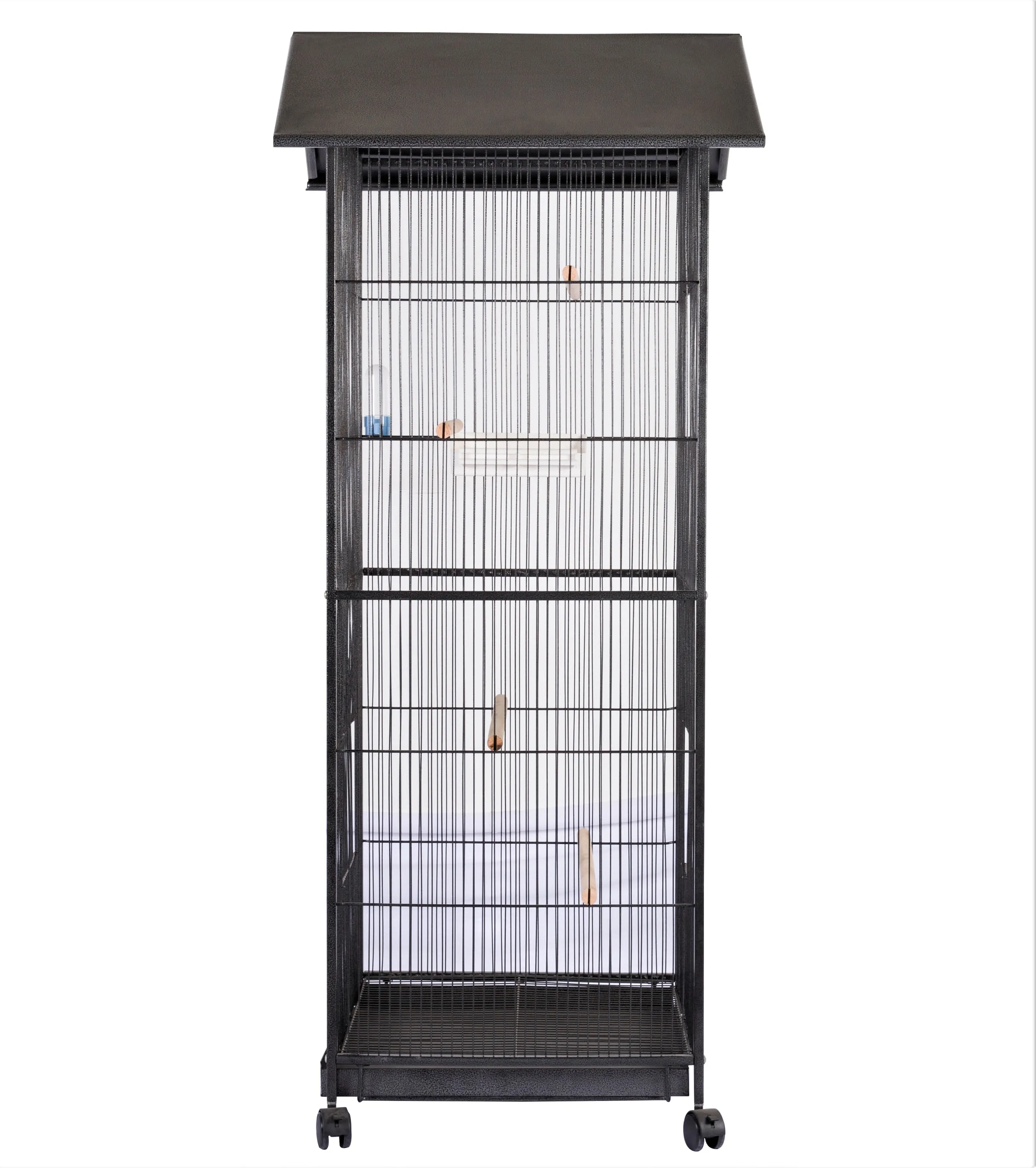 Factory Customized Metal Black Birds Cage Bird Aviary  Outdoor Pigeon Parrot House Pet Cages