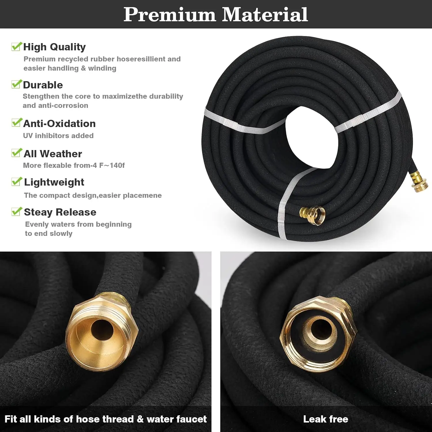 Factory Wholesale Professional Black Soaker Hose for Garden Flexible Saving Water Agricultural Soaker Hose