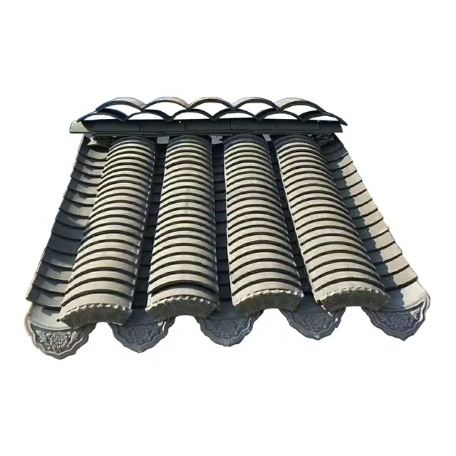 Chinese traditional residential house antique cheap clay roof tiles