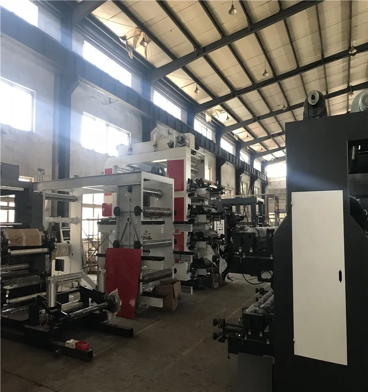 New high speed satellite type wide web packing film press 4 colors flexo printing machine price (CE)