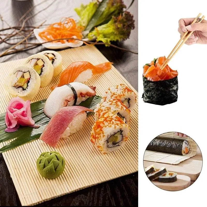 Wholesale Red Bazooka Sushi Making Kit Bamboo Sushi Tools With Packaging