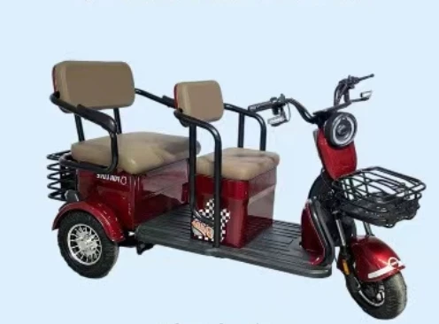 Multi-purpose Electric Three-wheel Vehicle 48V Open Body for Passenger or Cargo Use Three-wheel Electric Vehicle LED Light Eec
