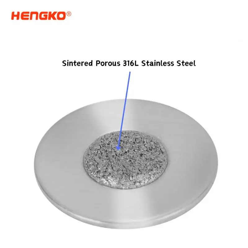 HENGKO Sintered Porous Metal 316L Stainless Steel VCR Gasket Filter