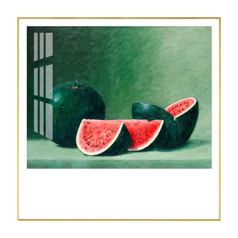 Customized Crystal porcelain Painting Art Print on Canvas Still Life for Wall Decoration