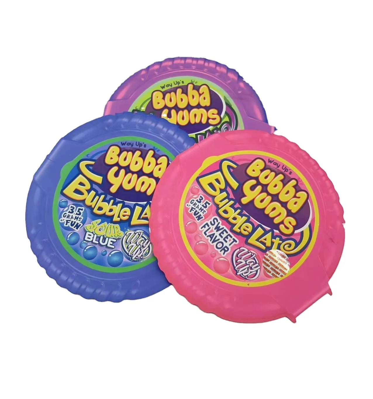 No mold cost MOQ 200 Custom Die Cut Plastic Packaging Bags 3 Side Sealing Bag bubble gum Food Grade Mylar zipper Bag