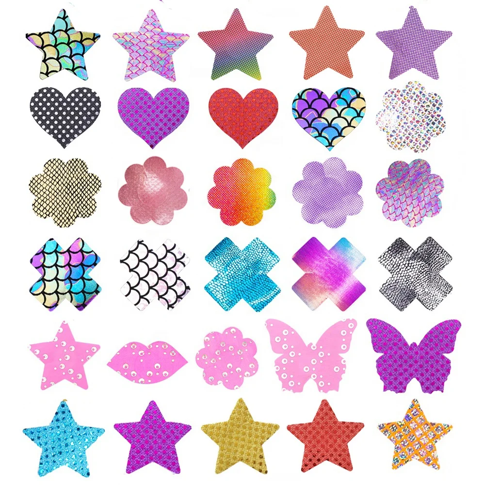 Wholesale Hot Sale Multiple Set Disposable Breast Pasties Stickers Sexy Adhesive Nipple Cover Pasties