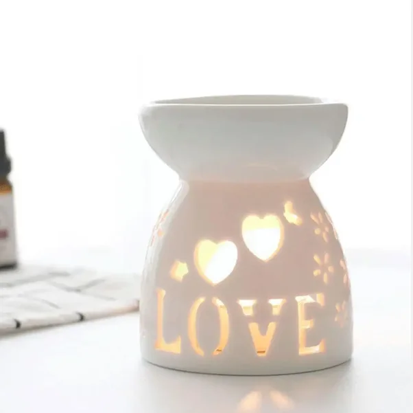 Wax Melt Essential Oil Burner, Ceramic Aroma Burners Diffuser Holder Aromatherapy Tarts Assorted Wax Scented Candle Warmer
