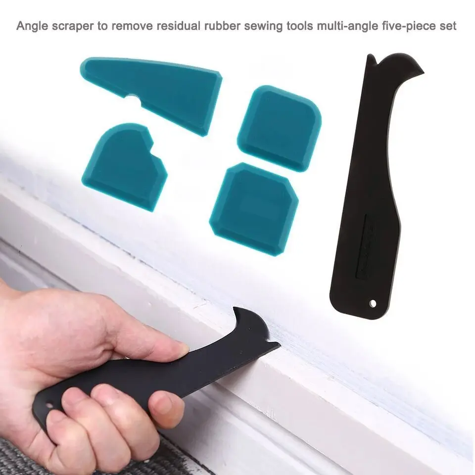 5 Pcs Grout remover Silicone Caulking Finisher Tool Kit Caulking tool Sealant Finishing Tool Grout Scraper for Kitchen Bathroom