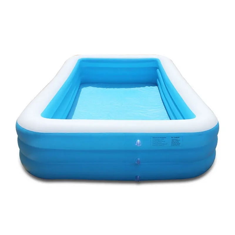 Comfortable rectangular PVC inflatable durable swimming pool
