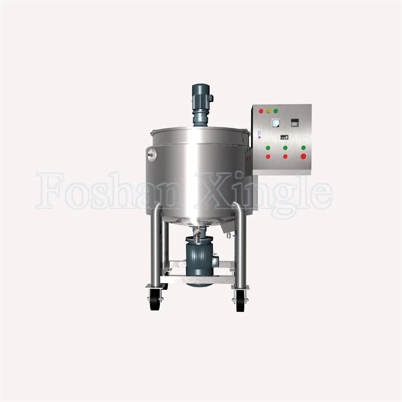 Food Sus316l Anticorrosive Polypropylene Agitator Stainless Steel Emulsifier Mixing Tank For Cosmetic Cream