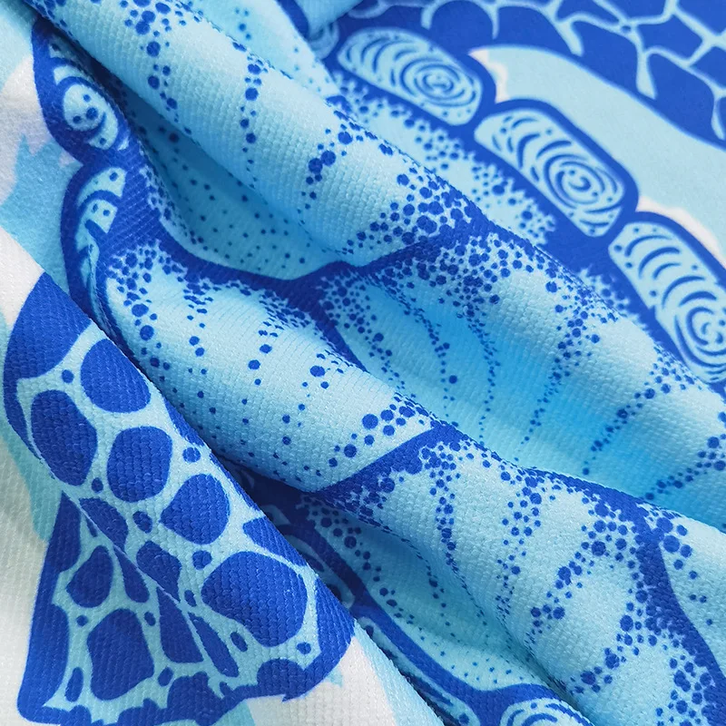 Claire Kids Swimming Bathrobe Cartoon Printed Pool Bath Towel Microfiber Wearable  Hooded Bath Towel Custom Sublimation