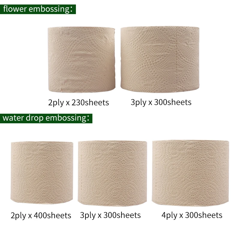 Toilet paper roll bamboo toilet paper toilet tissue paper standard roll bamboo tissues