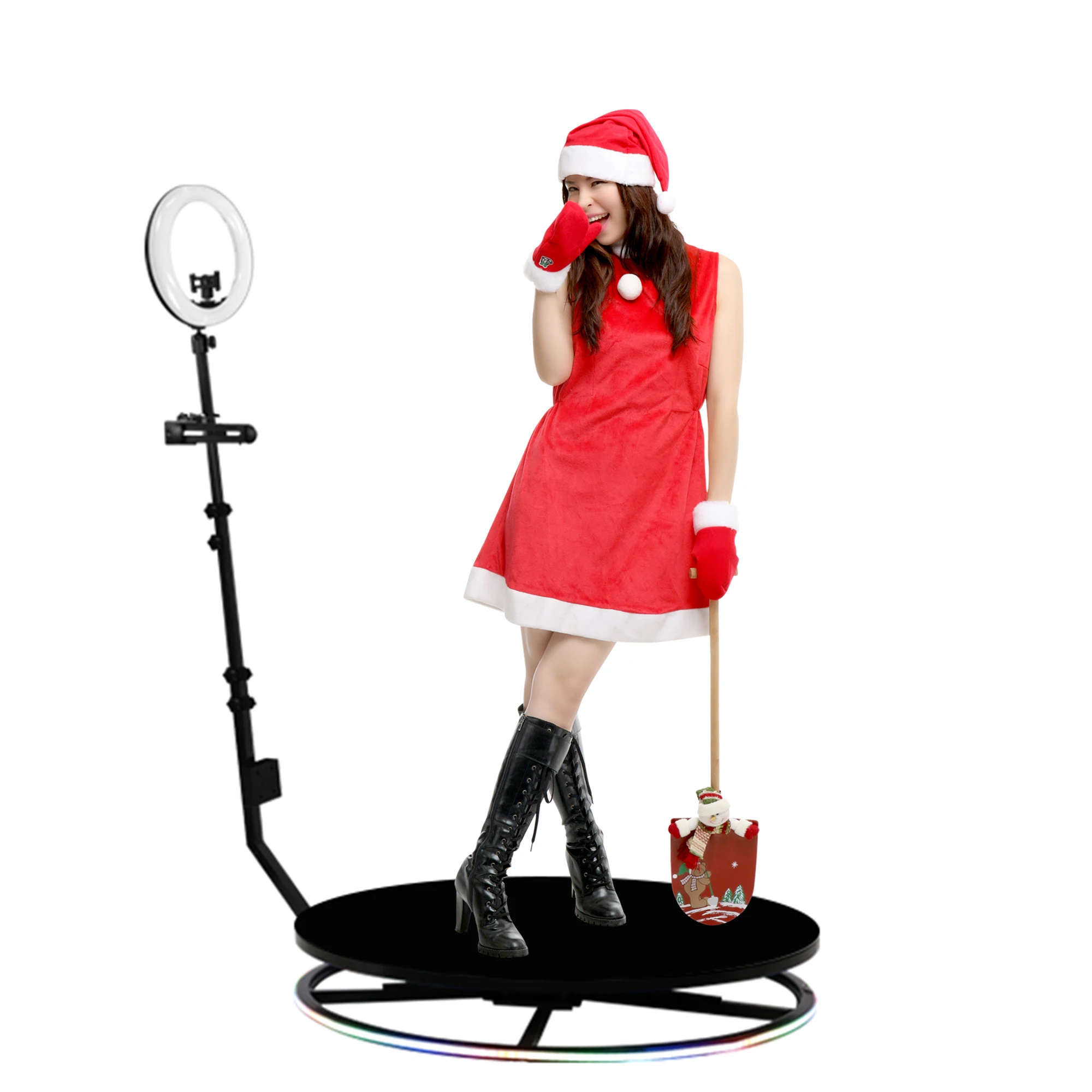 68cm Fast DHL Camera 360 Degree Photobooth Machine Video Spinner Led 360 Photo Booth Platforms Automatic Party Wedding Supplies