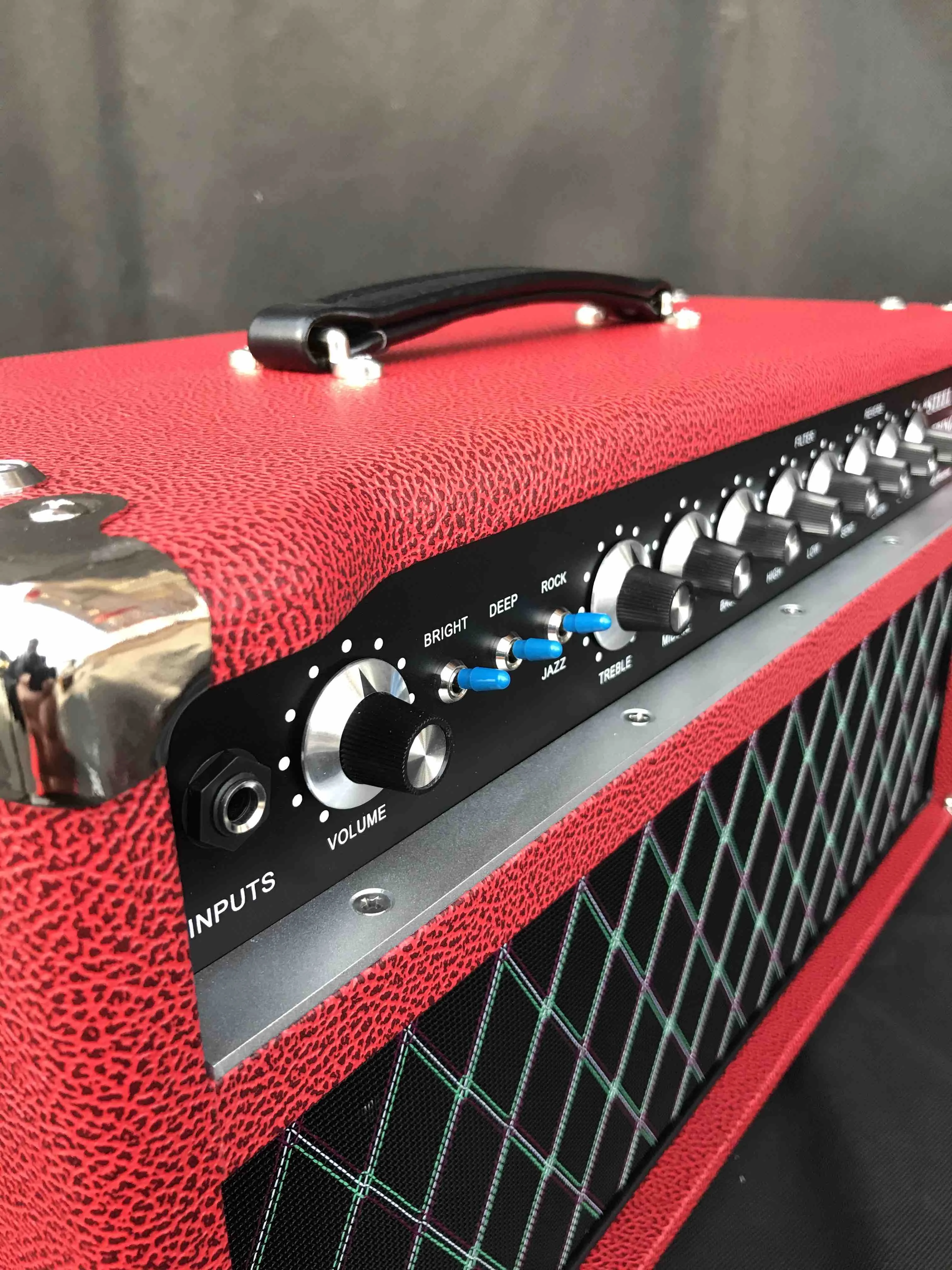 
Professional Tube Guitar AMP Head 100W Grand SSS100 Steel String Singer Valve Amplifier in Red 