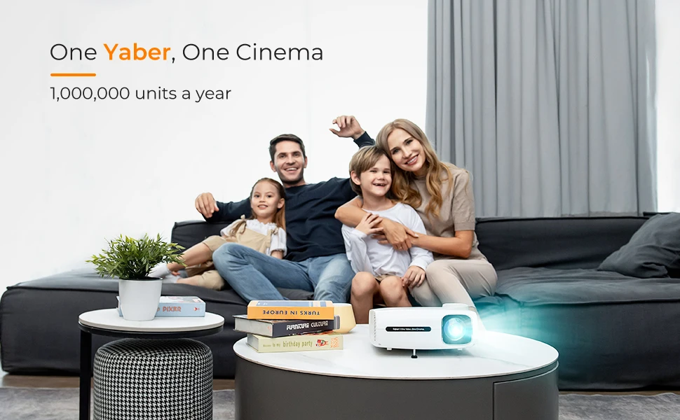 Yaber проектор Pro V7 Портативный светодиодный Родной 1920*1080p Поддержка 4K 5 0 дюймов 9500L 23 языков LCD мобильного