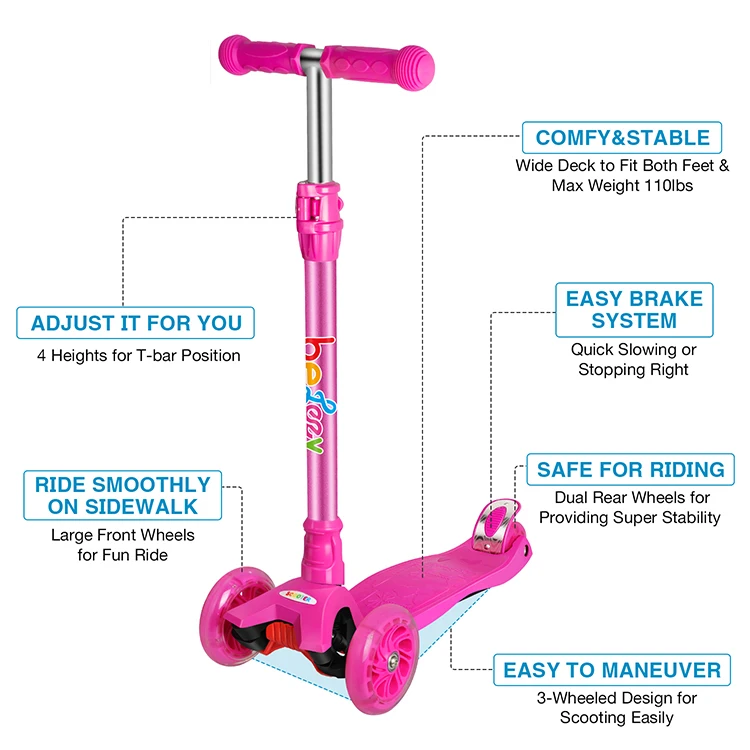 2022 Wholesale Cheap High Quality Kids 3 Wheel Scooter, Prices Scooter China