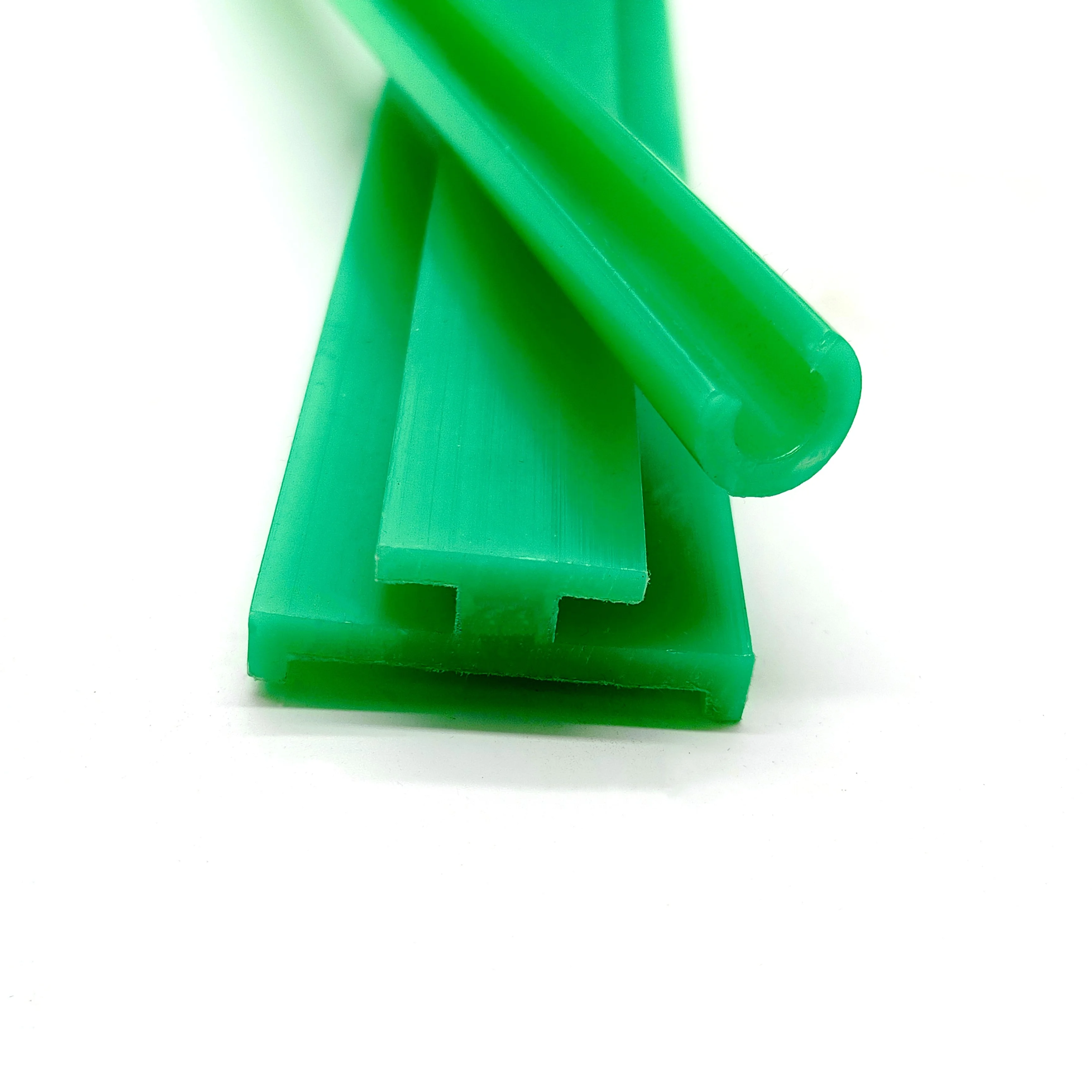High Wear Resistance Custom Extrusion UHMW PE1000 Profile White Green Wear Strip