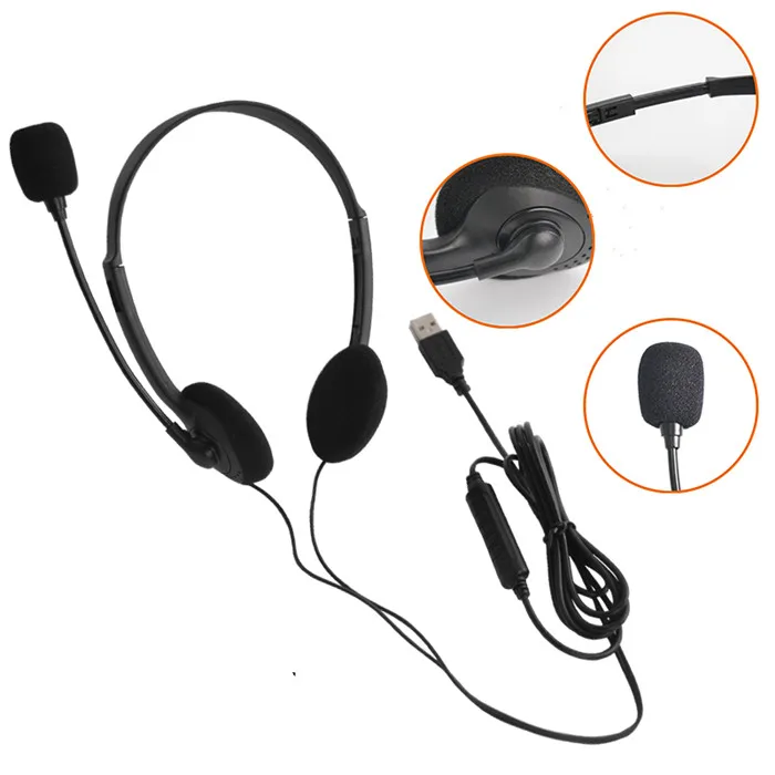 Cheap USB Call Center Headset with microphone