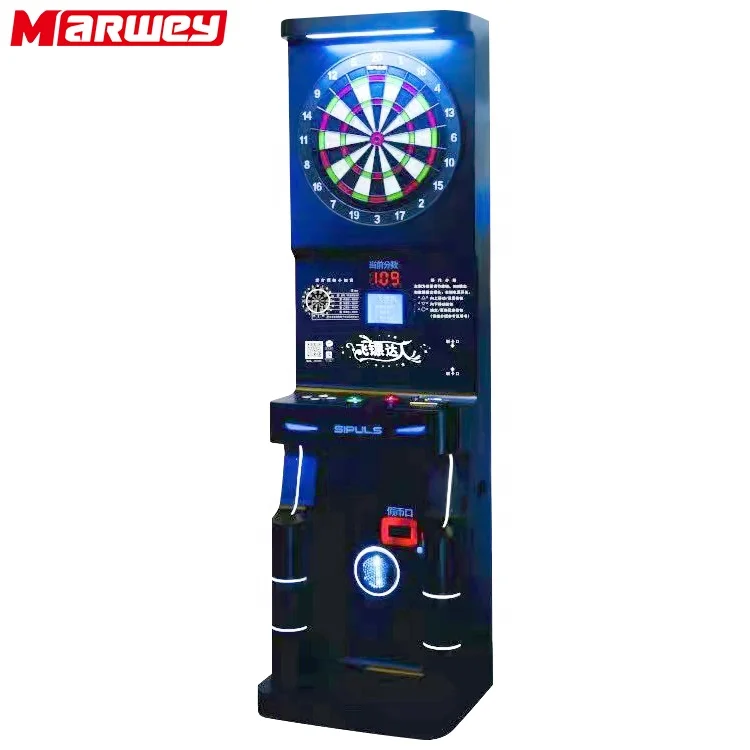 Luxury Coin Operated Darts Game Machine Arcade Darts Board Indoor Entertainment Electronic Darts Machine
