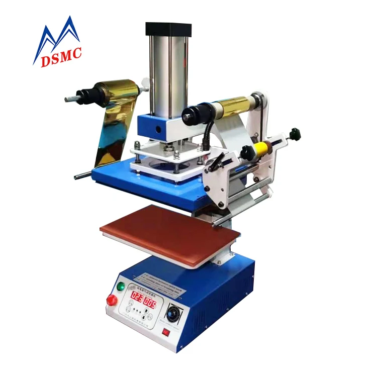 DSMC Hot Foil Stamping Machine Leather 3D Embossing Heat Press Machine For Custom Logo Stamp