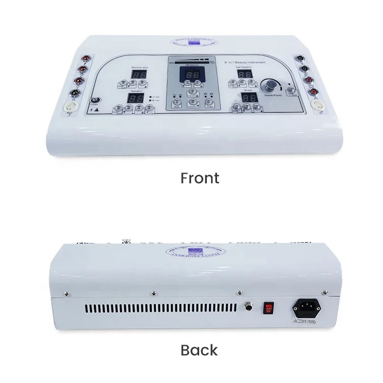 8 In 1  Diamond Dermabrasion Peeling 10 In 1 Facial Massage Anti-aging Spot Removal High Frequency Galvanic Facial Machine