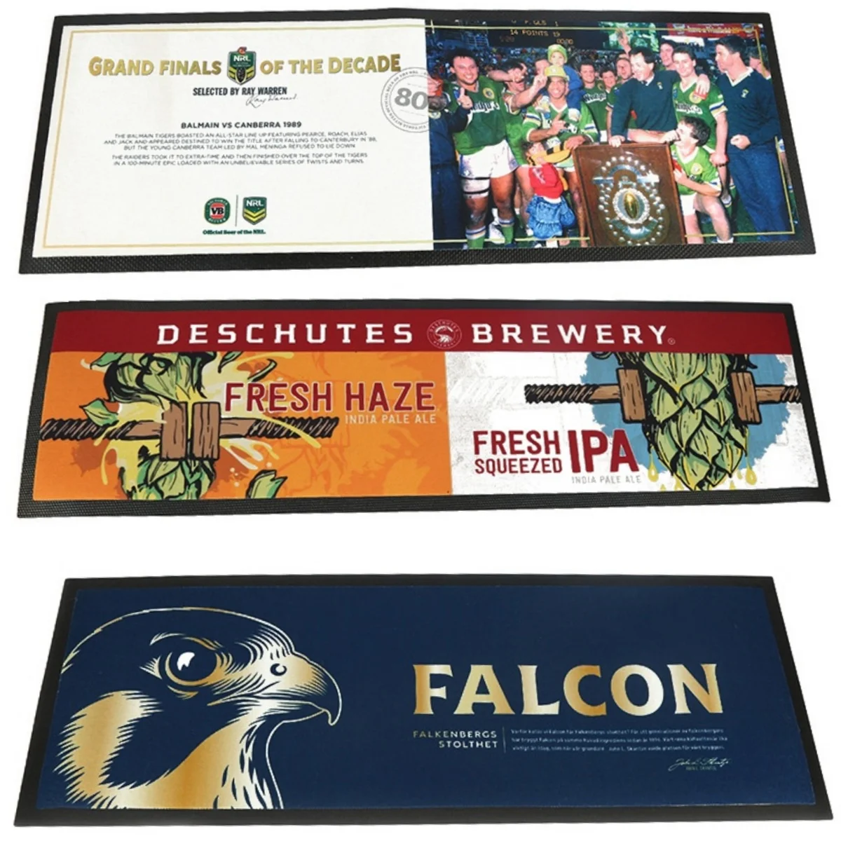 Heavy Duty Qualified Rubber Mats For Beverage Service Soft Nitrile Bar Runner Mat