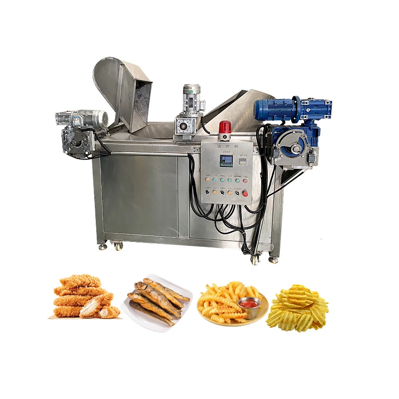 Ultron SUS 304 Round Type Schnitzel Snack Food Frying Machine /Diesel Batch Fryer/Potato Chips Fryer