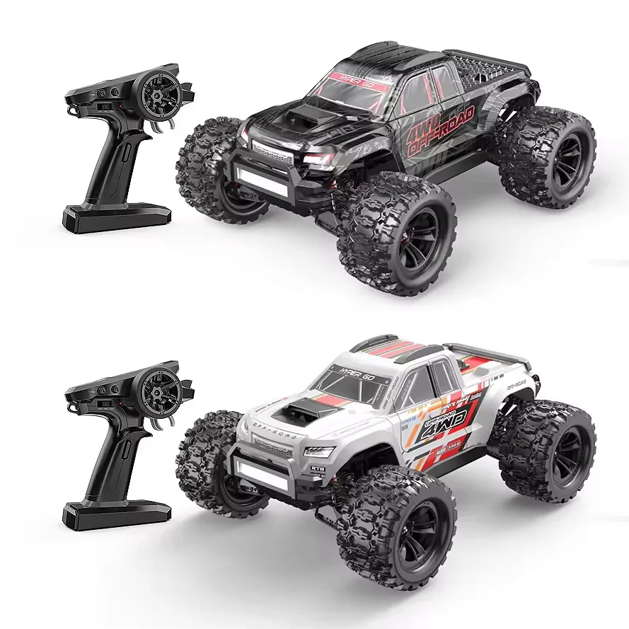 MJX New 10208 Hyper Go 1/10 Little 4WD Brushless RC Monster Truck Car High Speed Electric Model RC Racing Car Off-road For Adult