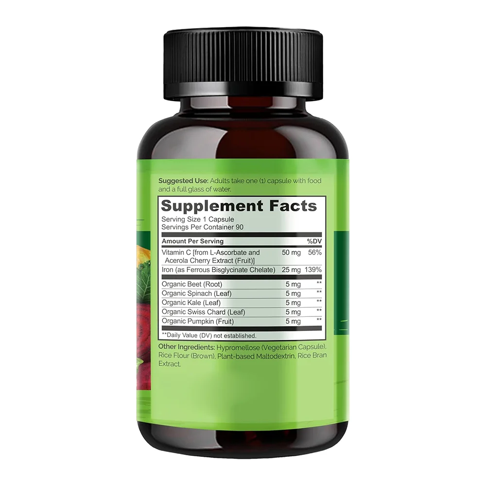 Горячая натуральная добавка веганское железо цинк селен для взрослых кальций жевательные таблетки