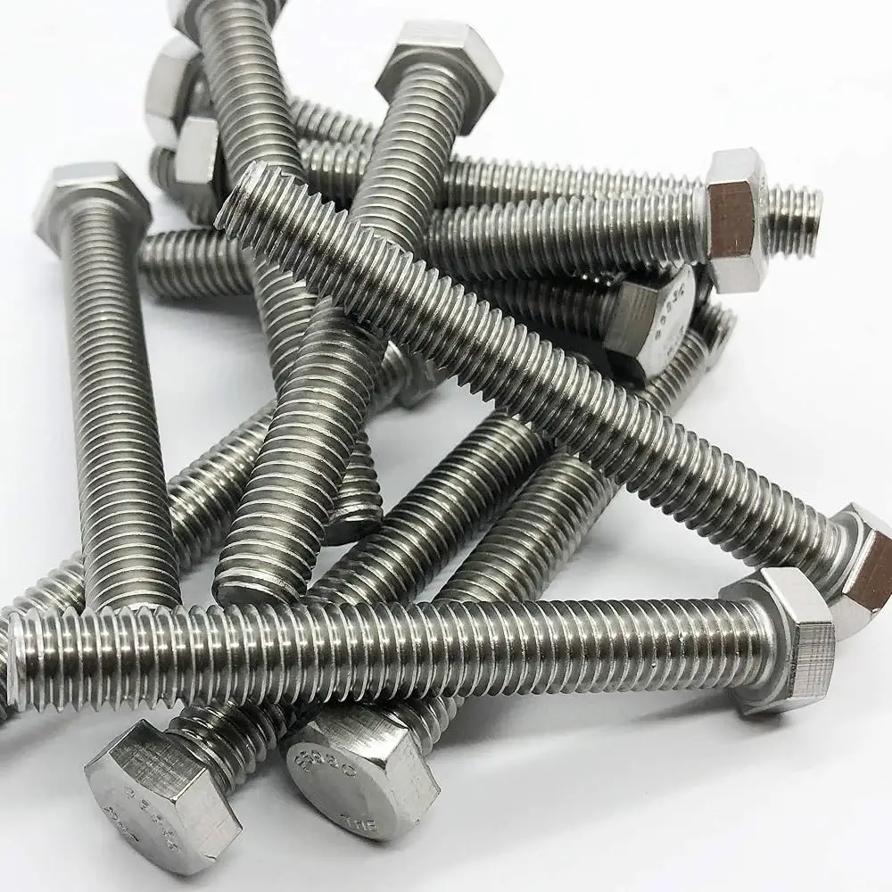Factory Price M6-M64 Hex Bolt A2-70(304) Hex Head Screw Bolts Stainless Steel Fully Threaded Hex Tap Bolts