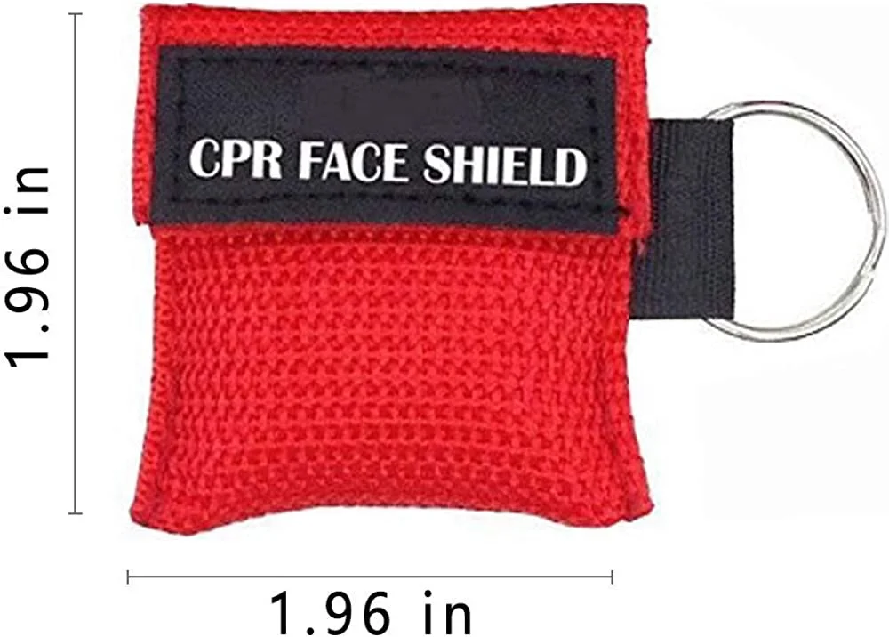 CPR Face Shield Mask Keychain Emergency Kit CPR Face Shields for First Aid or CPR Training