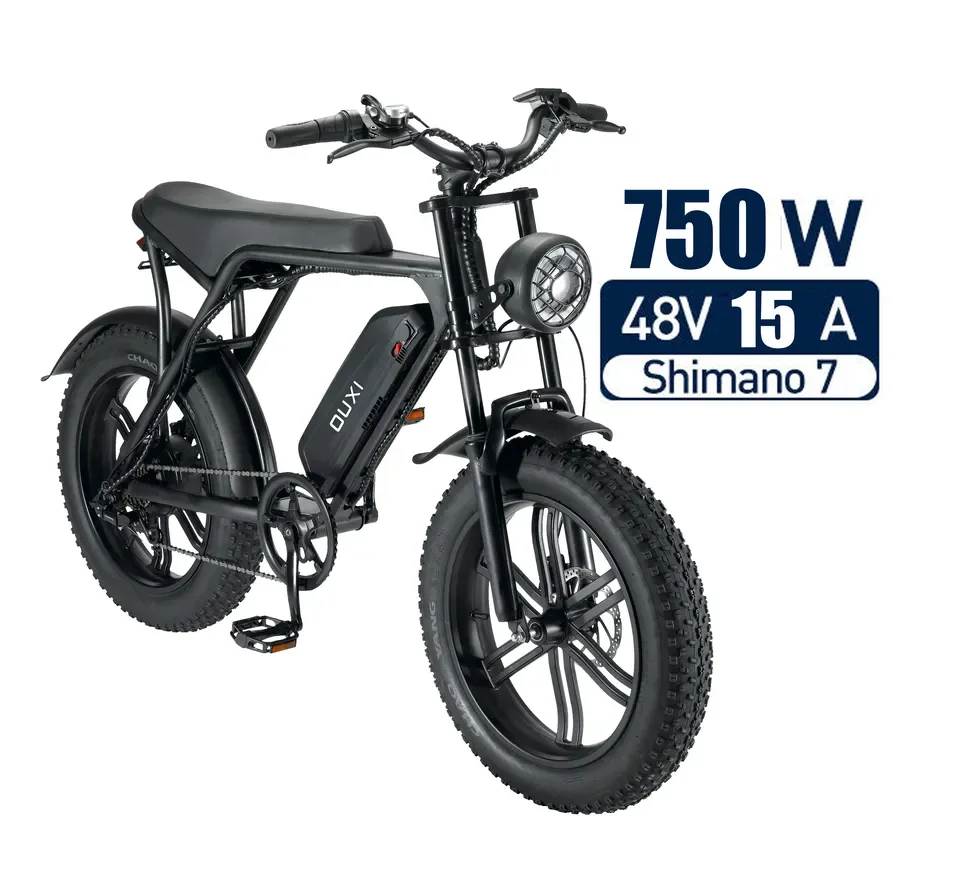 Hot Selling 20inch V8 Foldable E bike Price OUXI 1000W motor 15ah battery electric bicycle fat tire beach cruiser electric bike