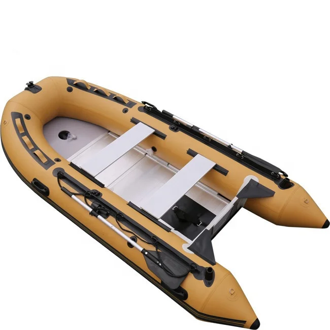 3.6m folding inflatable fishing boat tender boat with aluminum floor