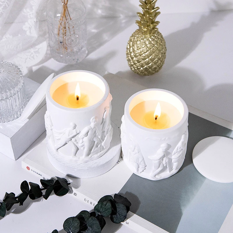 Wholesale Individuality Fashion Creative Gift Custom Fragrant Home Ornaments Spiritual Aroma Candle with Aesthetic Candles Jar