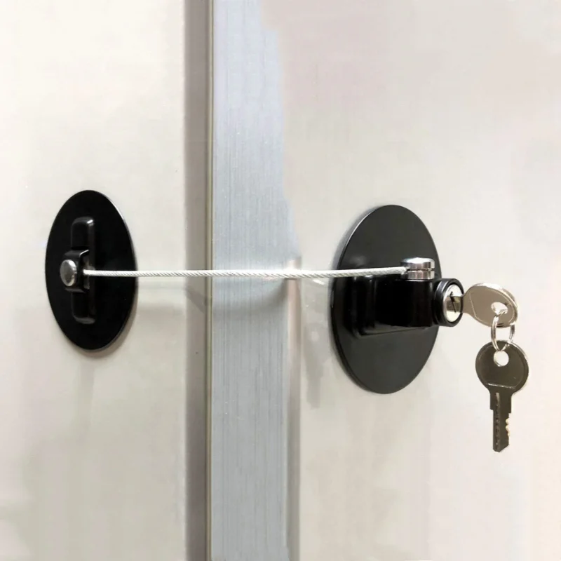 Child and Baby Safety Window Restrictor Locks with Security Cable Door Locks with Keys Protective Window Cylinders