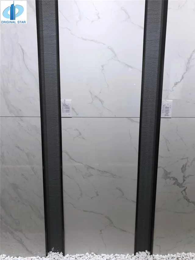 Полированная фарфоровая плитка Foshan, серая глазурованная керамическая плитка для гостиной, ванной, размер 60x120 см