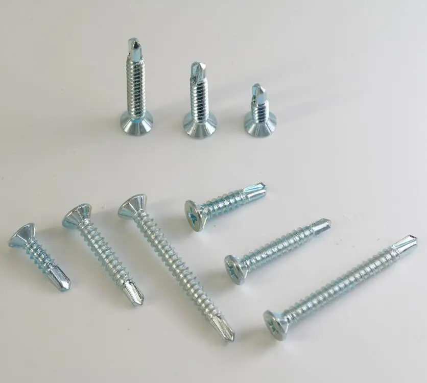 Zinc plating thread cutting Flat Wood Screw