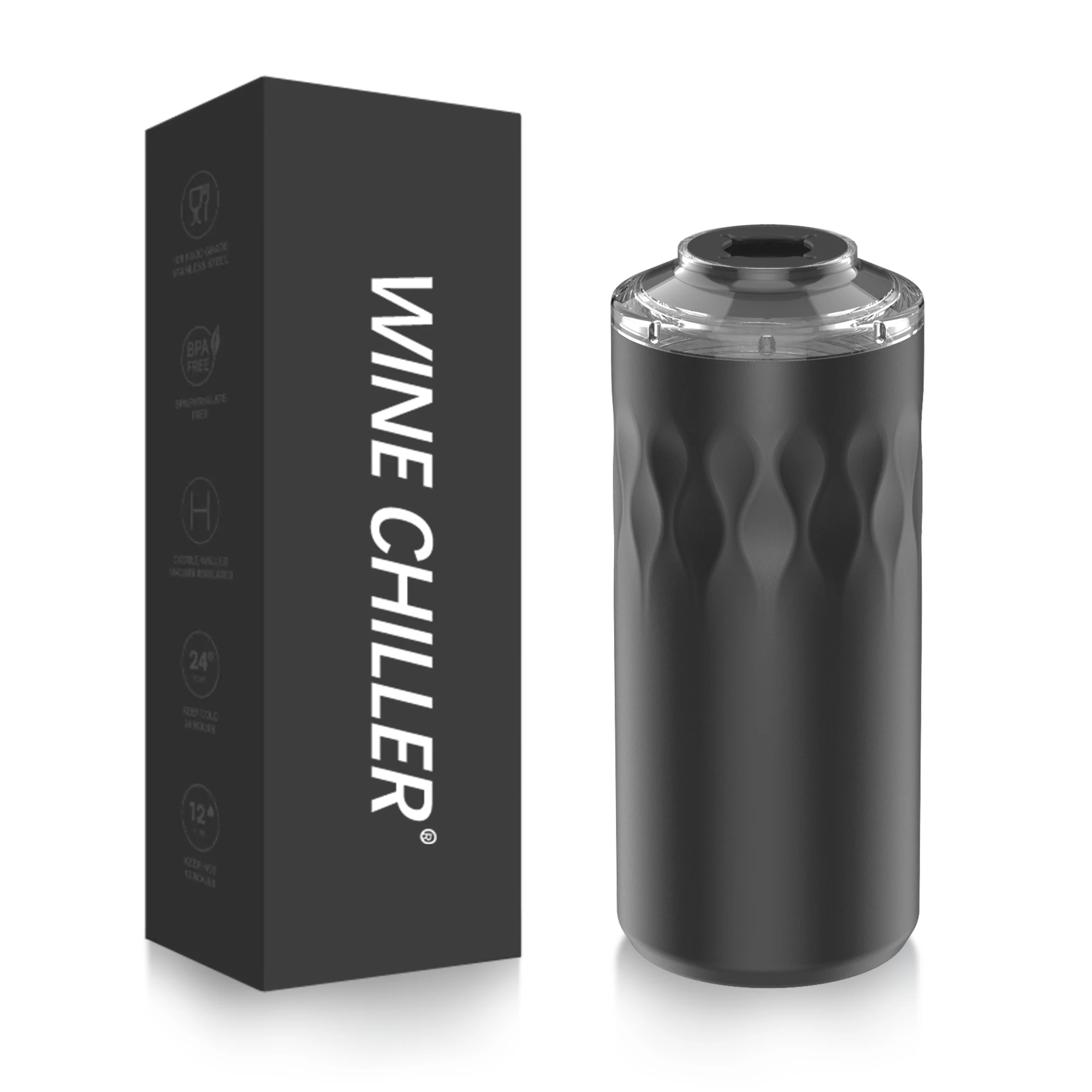 Hot selling Wine Bottle Chiller Champagne Insulator Stainless Steel Wine Cooler Sleeve ice bucket