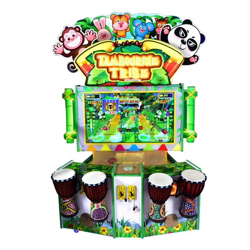 
Indonesia hand drum video music dancing game machine high quality children dance machine 