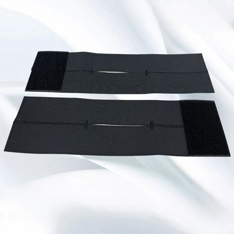 Black baseball gloves straps Velcro elastic straps Open hole gloves wrapped baseball