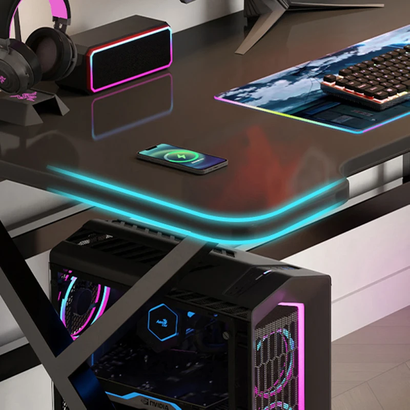 2024 Factory Cheap Price Computer Table Simple Home Furniture Modern Gaming Desktop Table