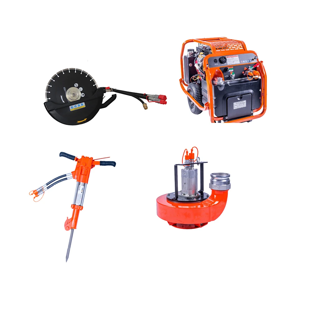 ODETOOLS High Power Road Concrete Cutting Circular Saw with Pump Hydraulic Power Station 105-139bar 10kg,10kg 130mm,130mm 160bar