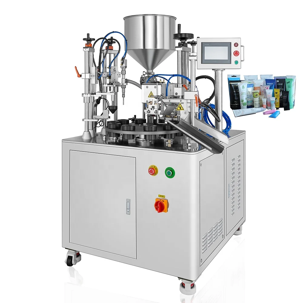 Intelligent plastic tube filler and sealer ultrasonic anti-dripping filling and tight sealing machine for squeeze cosmetic hose