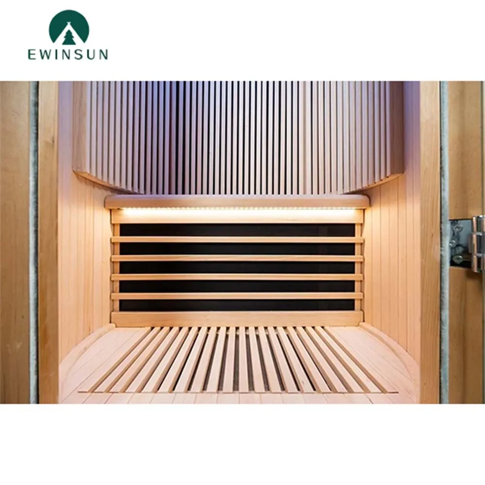 Ewinsun Indoor 1 Person Use Infrared Sauna Tent With Touch Control Panel Indoor Barrel Sauna