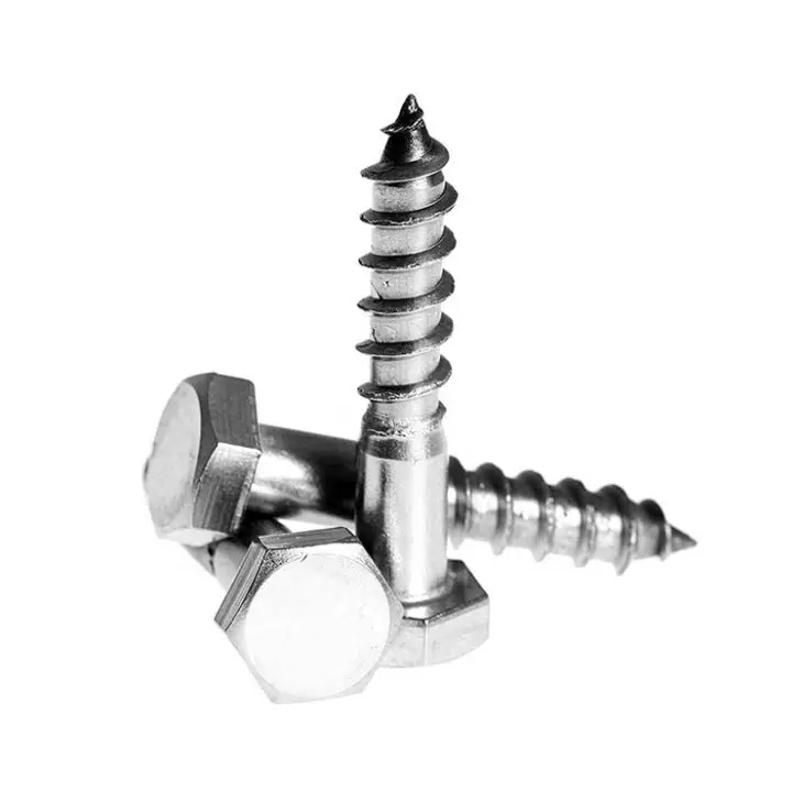 
Hexagon Head wood Screw DIN571 ANSI long Fasteners 