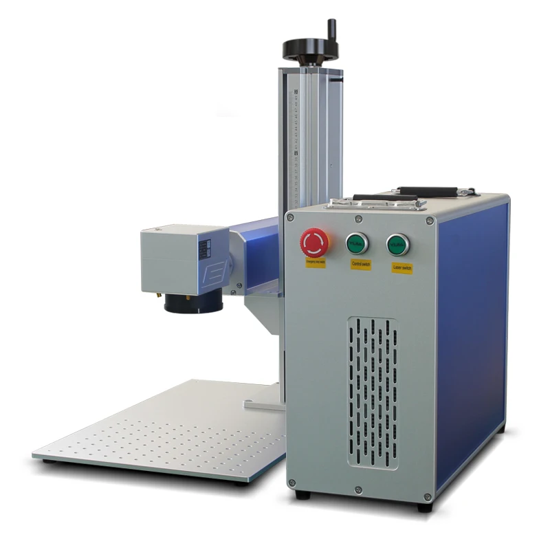JPT Mopa M7 60W 100W stainless steel color laser marking machine 3d metal plate deep engraving fiber laser machine