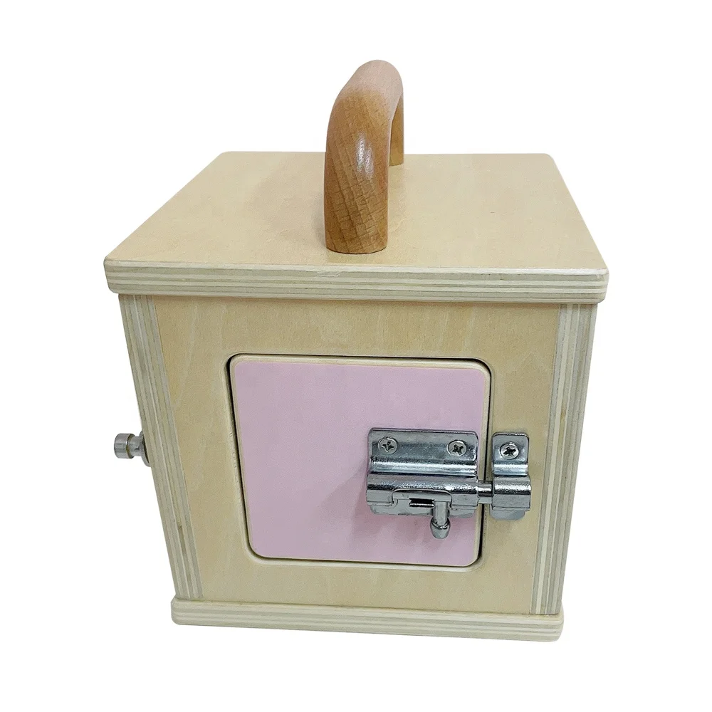 Деревянный замок Монтессори для малышей, игрушка, интеллектуальная развивающая игрушка, деревянный замок