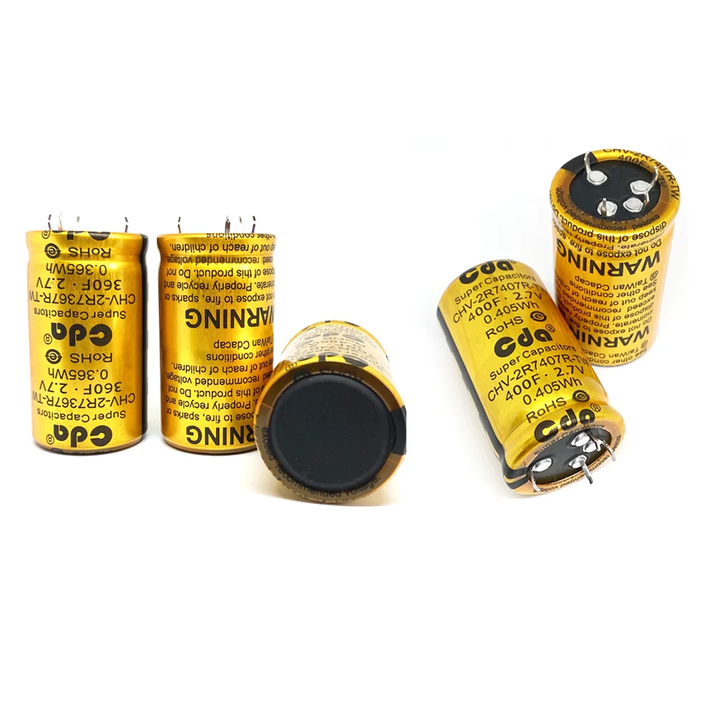 High power high energy density CHV-2R7606R-TW 2.7V 60F Capacitors car start-up high power output backup Super Capacitor